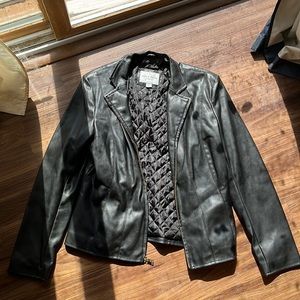 Cole Haan Signature black “leather” Jacket
